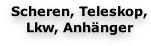 Scheren, Teleskop, Lkw, Anhänger